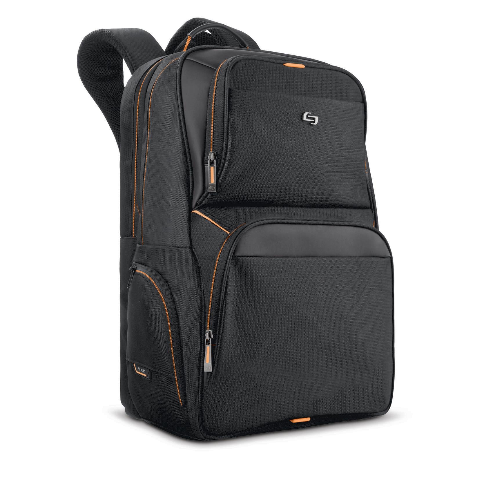 solo-new-york-ambition-travel-backpack-27l-padded-17-3-laptop-backpack-with-lugg image 6