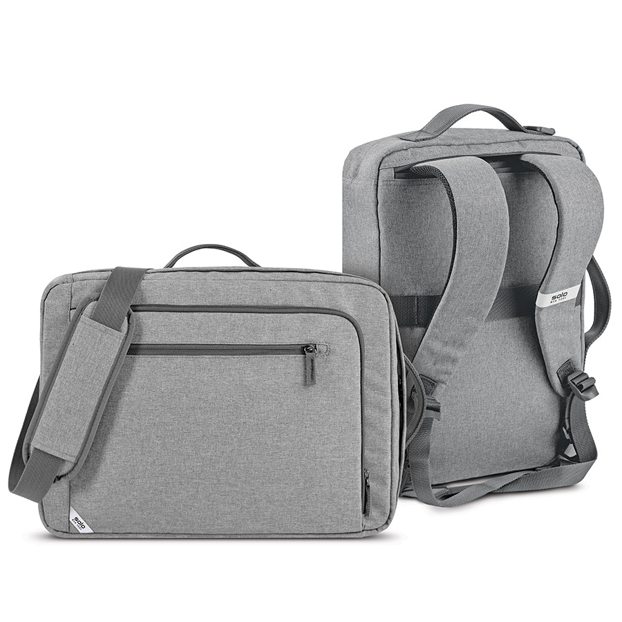 solo-new-york-re-utilize-backpack-briefcase-recycled-pet-hybrid-hideaway-backpac image 2
