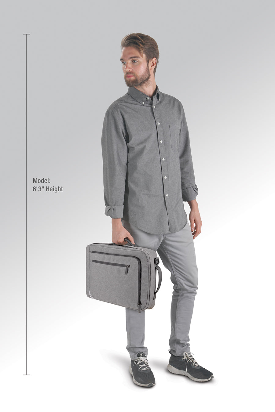 solo-new-york-re-utilize-backpack-briefcase-recycled-pet-hybrid-hideaway-backpac image 6