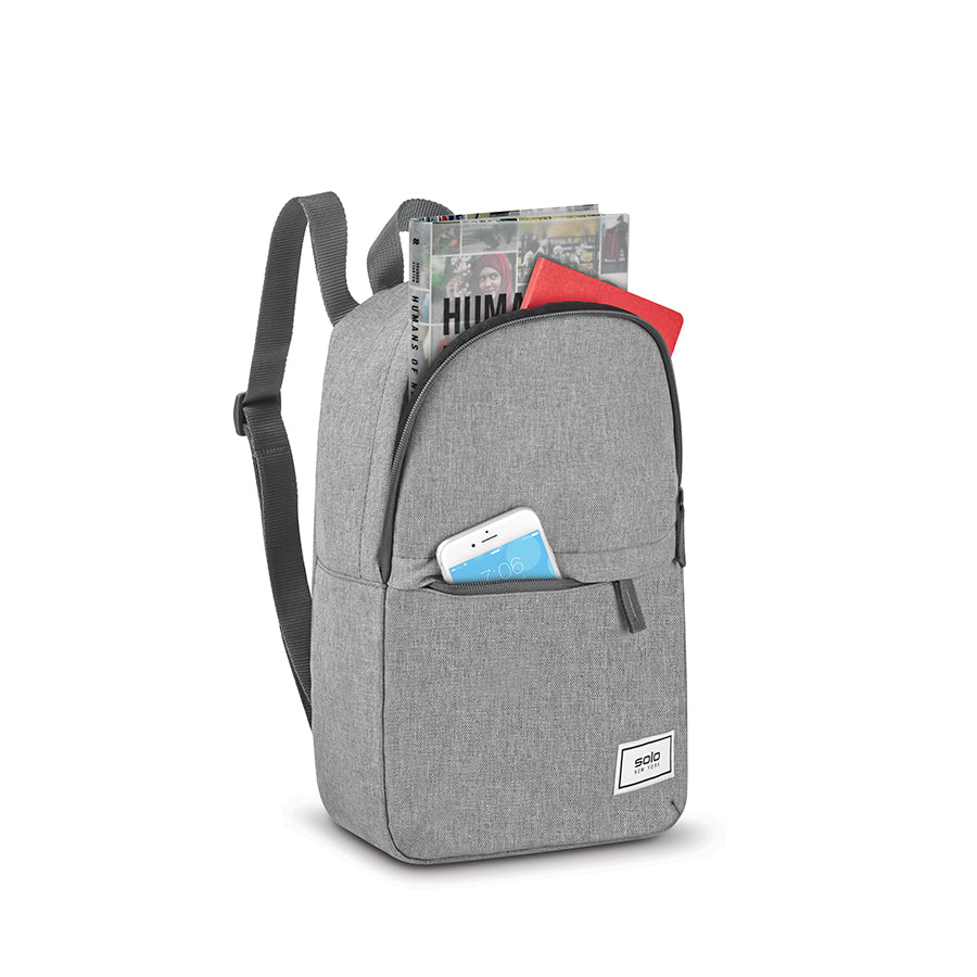 solo-new-york-re-vive-mini-backpack-recycled-pet-heathered-grey-backpack-with-ke image 7