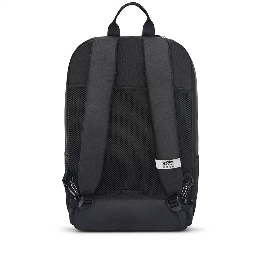 solo-new-york-bleecker-recycled-rolling-backpack-15-6-laptop-backpack-to-roller- image 6