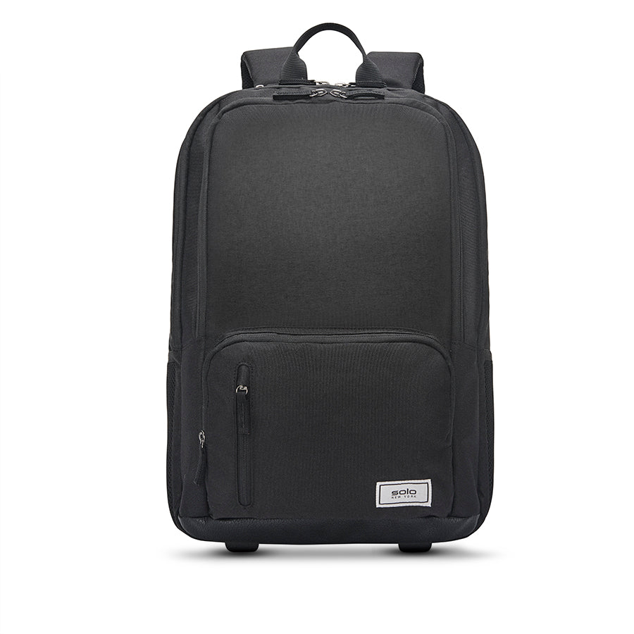solo-new-york-bleecker-recycled-rolling-backpack-15-6-laptop-backpack-to-roller- image 3