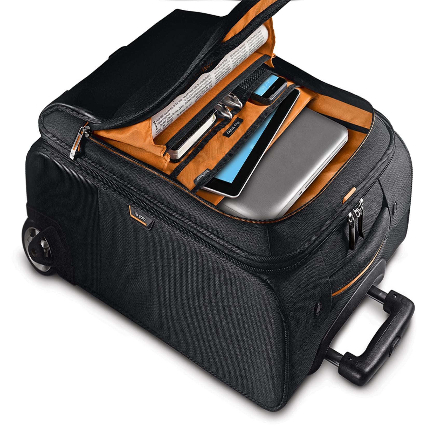 solo-new-york-urban-rolling-overnighter-case-soft-side-rolling-briefcase-with-15 image 2