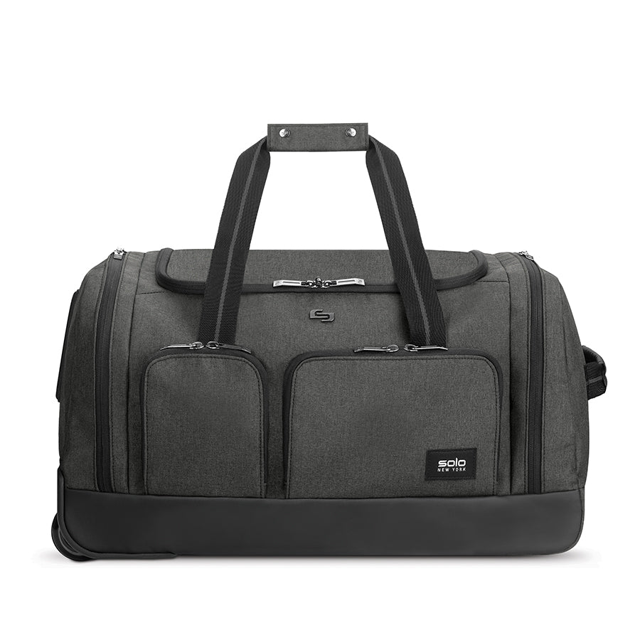 solo-new-york-leroy-rolling-duffel-carry-on-wheeled-duffel-with-telescoping-hand image 1