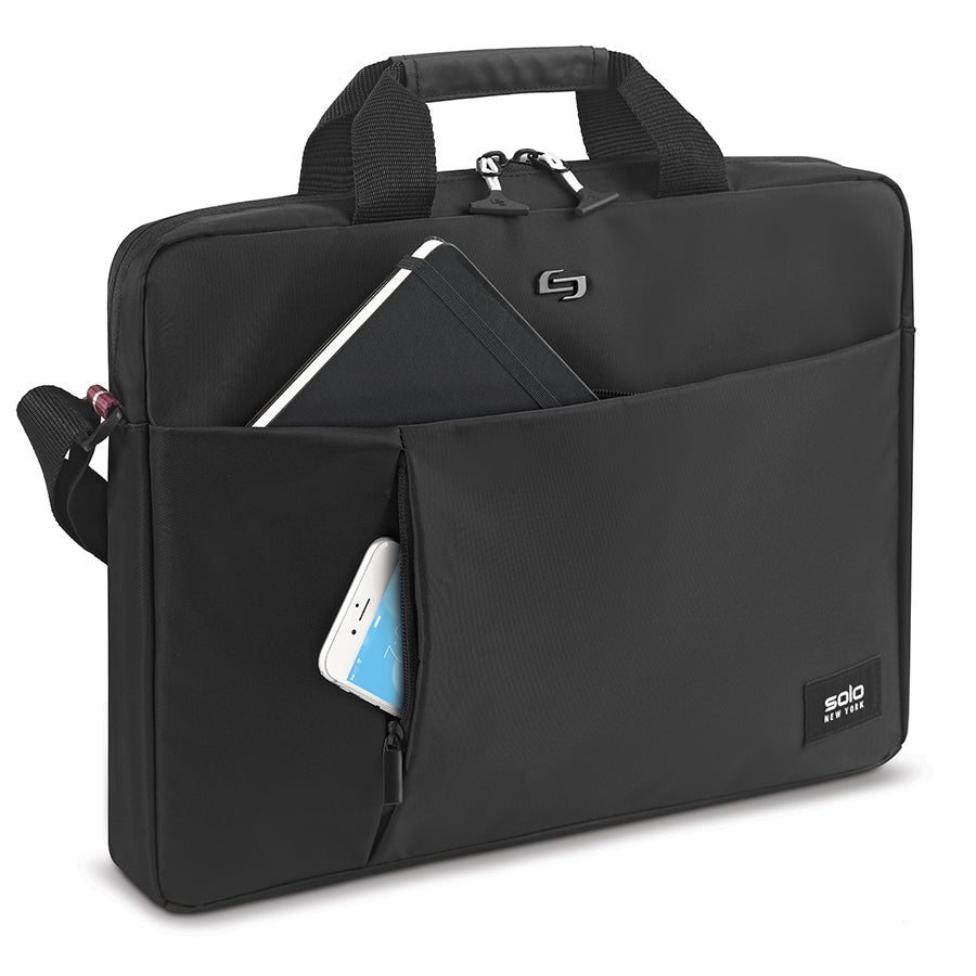 solo-new-york-lead-varsity-slim-brief-for-15-6-laptops-with-luggage-handle-strap image 5