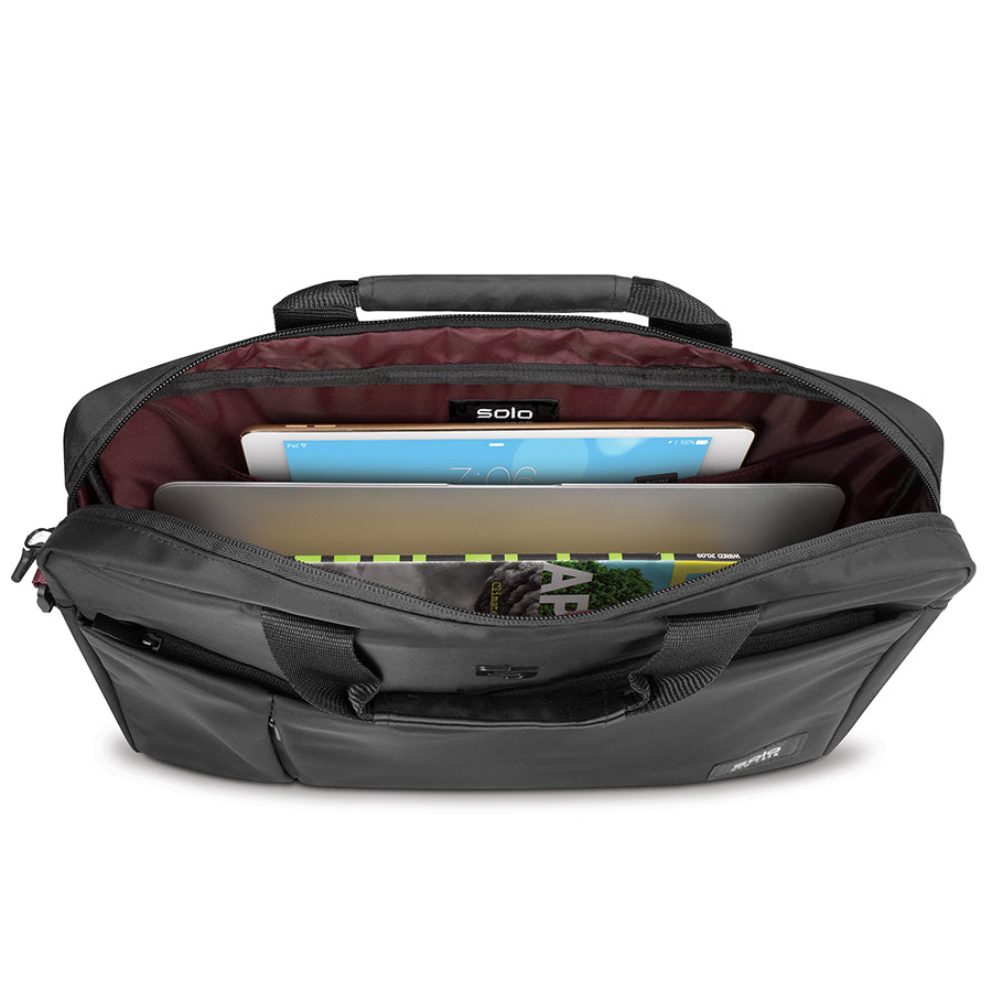solo-new-york-lead-varsity-slim-brief-for-15-6-laptops-with-luggage-handle-strap image 4