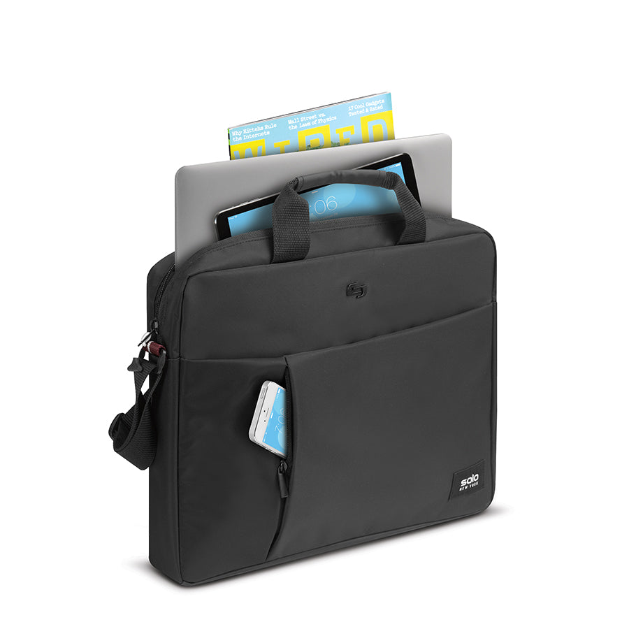 solo-new-york-lead-varsity-slim-brief-for-15-6-laptops-with-luggage-handle-strap image 6
