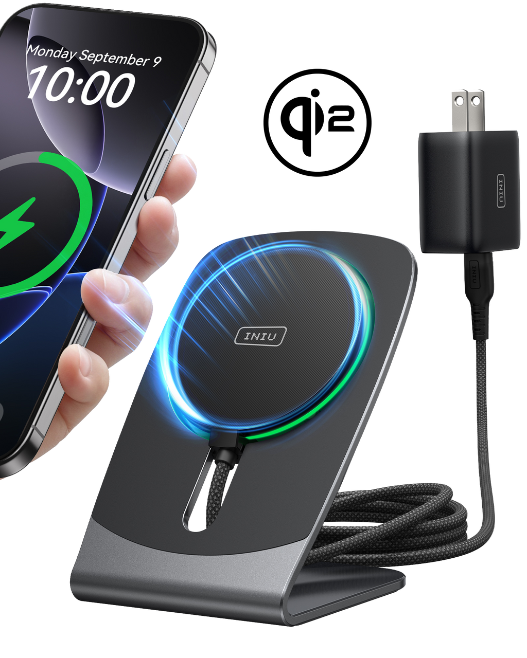 iniu-snapgo-w21-qi2-15w-magnetic-wireless-charger-with-detachable-stand image 1